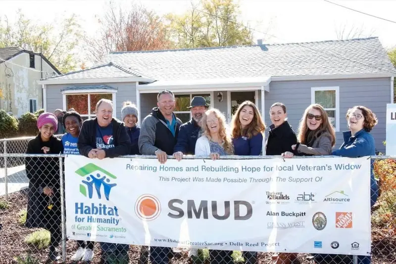 Sacramento giving back Habitat for Humanity
