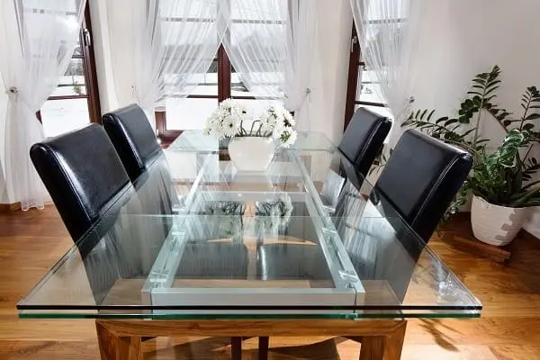 Custom cut glass for furniture and table tops