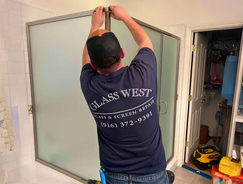 Glass West shower door professional installation
