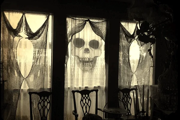 halloween window decor