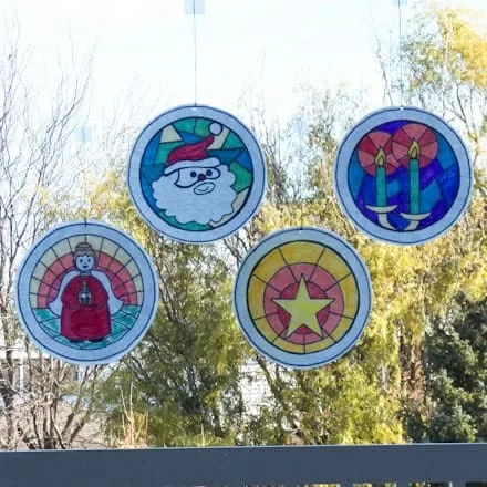 stained glass Christmas ornament