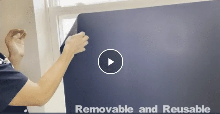 Removable and reuseable backout film