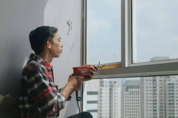 windows are hard to open and close